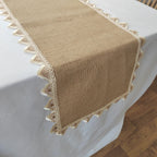 Kestrel Jute Lace Table Runner