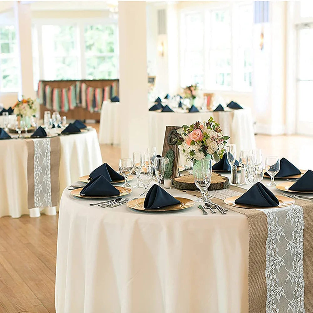 Kestrel Jute Lace Table Runner