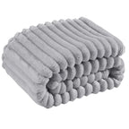 Meadow Soft Textured Coral Fleece Throw Blanket