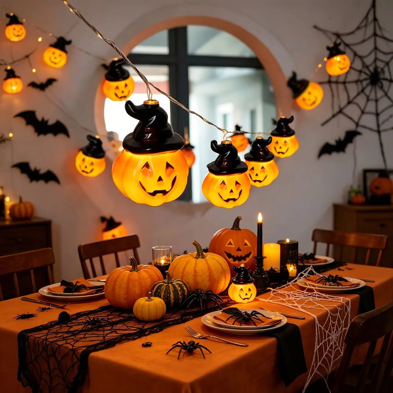 Pumpkin Halloween String Lights