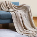 Birchley Knit Throw Blanket with Tassels