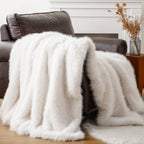 Morino Luxury Faux Fur Throw Blanket