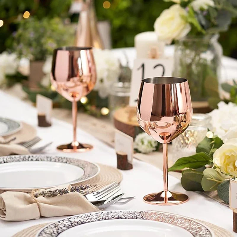 Cassara Stainless Steel 6-Piece Glassware Set