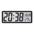 Tempo Digital LCD Clock with Date and Temperature Display