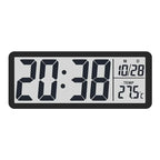 Tempo Digital LCD Clock with Date and Temperature Display