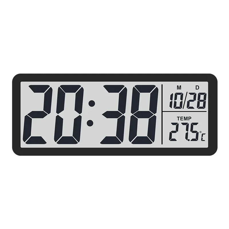 Tempo Digital LCD Clock with Date and Temperature Display