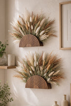 Trellis Wooden Rainbow Wall Planter Vase