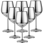 Cassara Stainless Steel 6-Piece Glassware Set