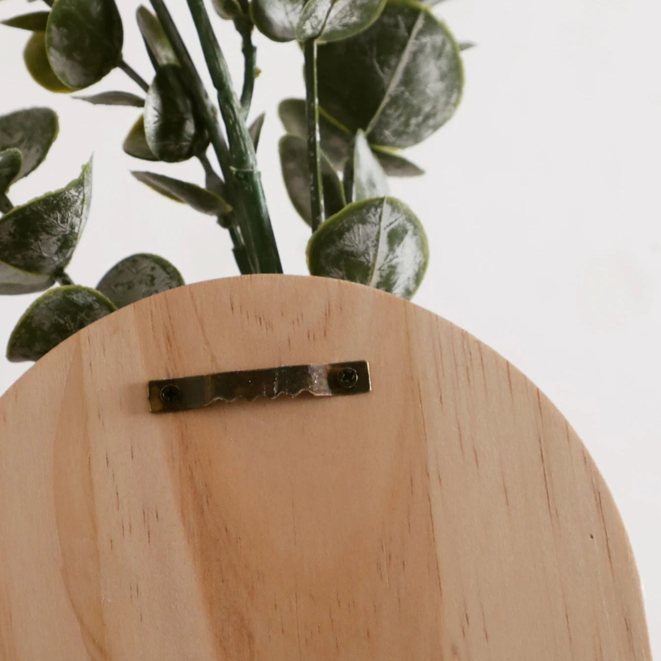 Arched Wood Wall Vase