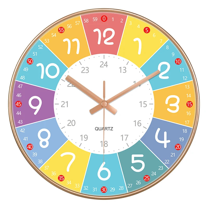 Educational Wall Clock for Kids
