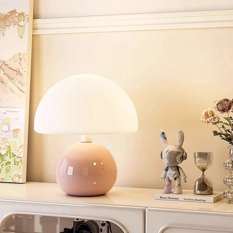 Halcyon Ceramic Mushroom Table Lamp