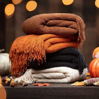 Orlan Knitted Throw Blanket with Tassels