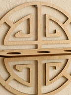 Harmon Geometric Wall-Mount Wood Plant Propagation Vase Rack