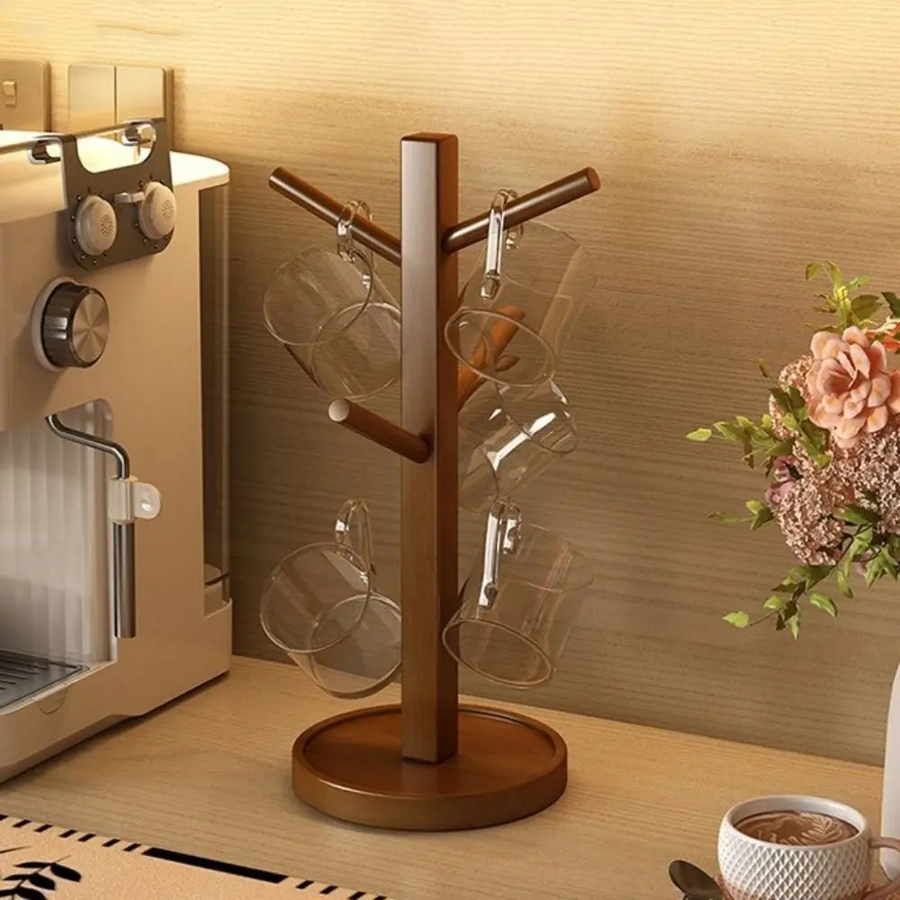 Oakwood Tree-Shaped Organizer Stand