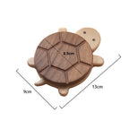 Shelldon Solid Wood Turtle Coaster