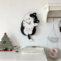 Cat-Shaped Wall Clock with Wagging Tail