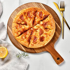 Round Wooden Pizza Serving Board