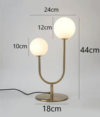 Vesper U-Shaped Dual Orb Table Lamp