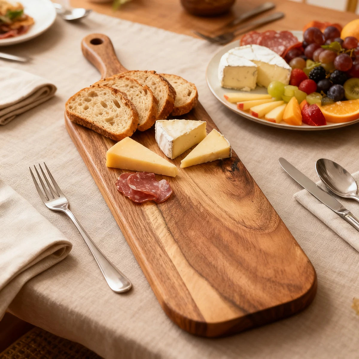 Wooden Serving & Cutting Board with Handle