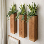 Caspian Wood Wall Farmhouse Planters