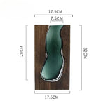 Thalia Glass & Wood Vase
