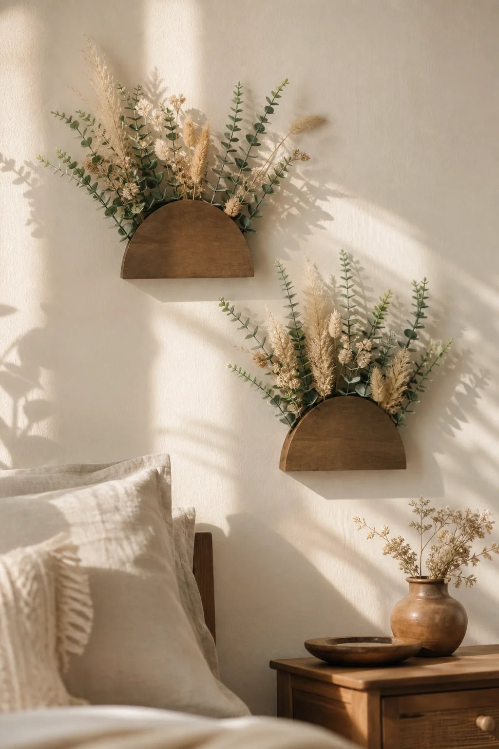 Trellis Wooden Rainbow Wall Planter Vase