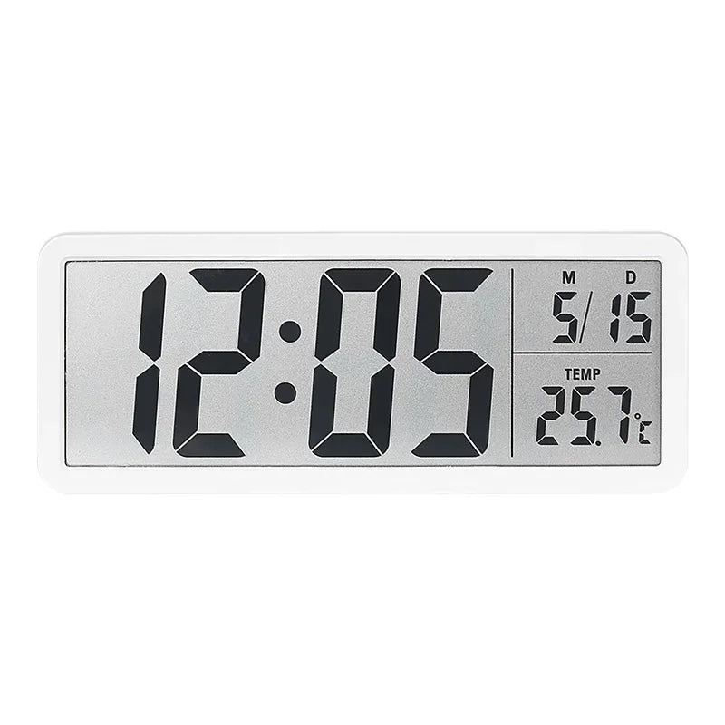 Tempo Digital LCD Clock with Date and Temperature Display
