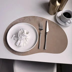 Larkspur Cashew Shaped Leather Placemats