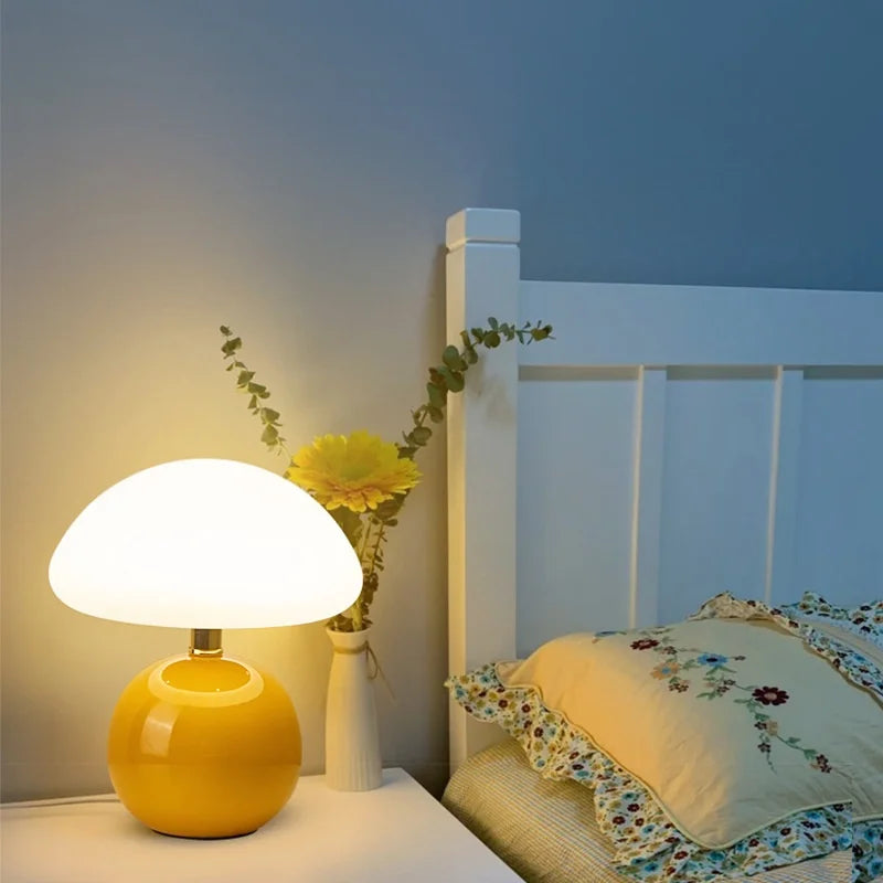 Halcyon Ceramic Mushroom Table Lamp