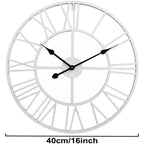 Meridian Metal Skeleton Wall Clock