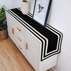Harlan Black and White Table Runner