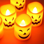 LED Flameless Halloween Jack-O'-Lantern Candle Lights