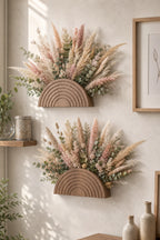 Trellis Wooden Rainbow Wall Planter Vase