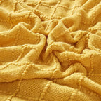 Orlan Knitted Throw Blanket with Tassels