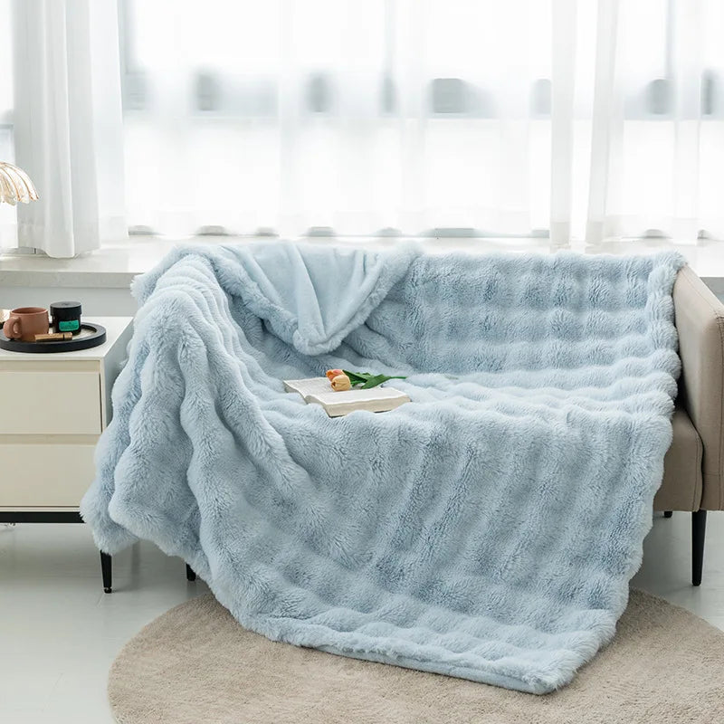 Everly Plush Sherpa Throw Blanket