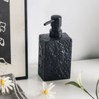 Riverstone Ceramic Soap Dispenser with Stone Texture