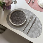 Larkspur Cashew Shaped Leather Placemats