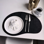 Larkspur Cashew Shaped Leather Placemats