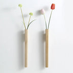 Paloma Wall-Mounted Skinny Wooden Vase