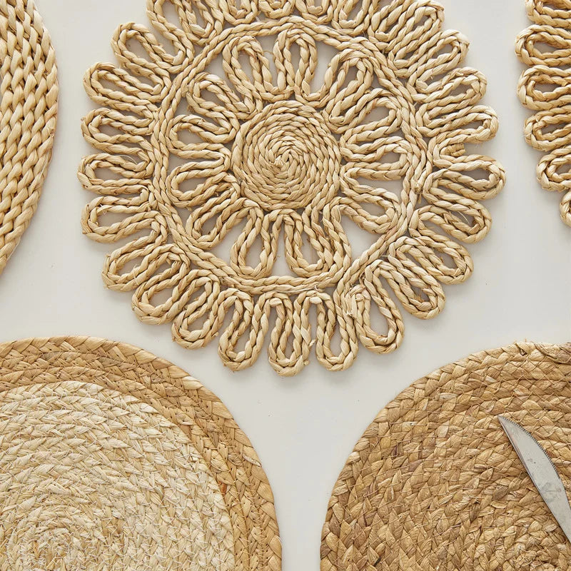 Kalani Boho Natural Jute Round Placemats