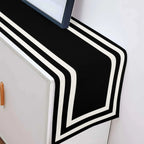 Harlan Black and White Table Runner