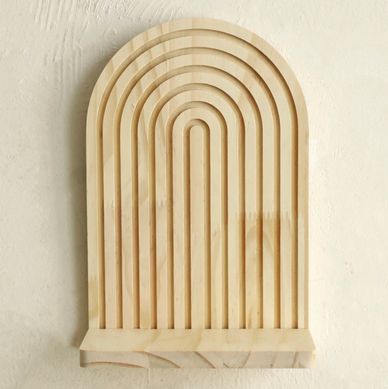 Solene Wooden Arch Wall Shelf with Bracket