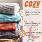 Orlan Knitted Throw Blanket with Tassels