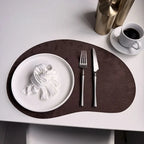 Larkspur Cashew Shaped Leather Placemats
