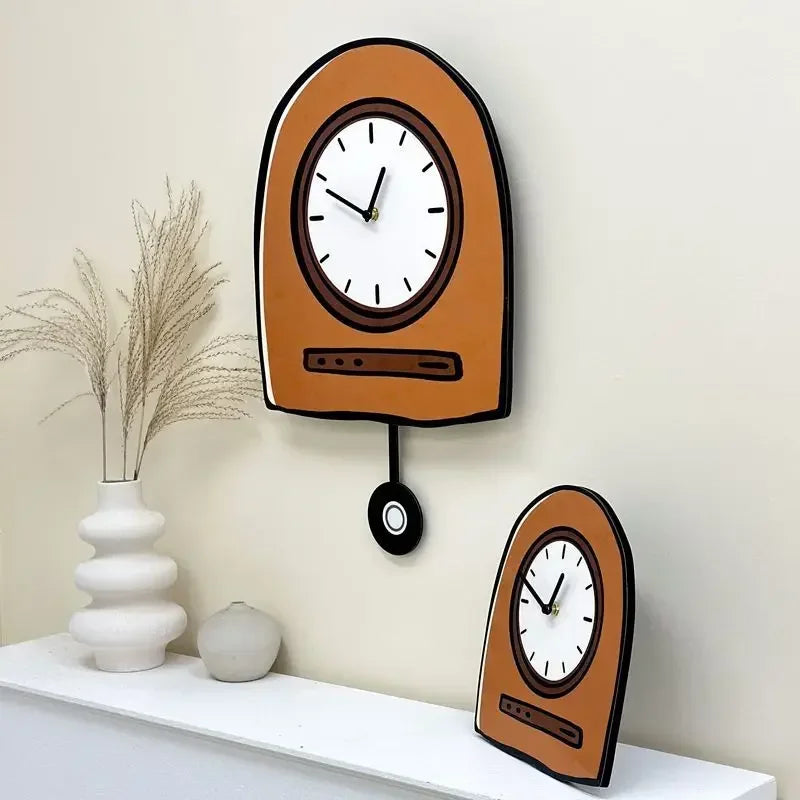 Cartoon Pendulum Wall Clock