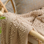 Birchley Knit Throw Blanket with Tassels