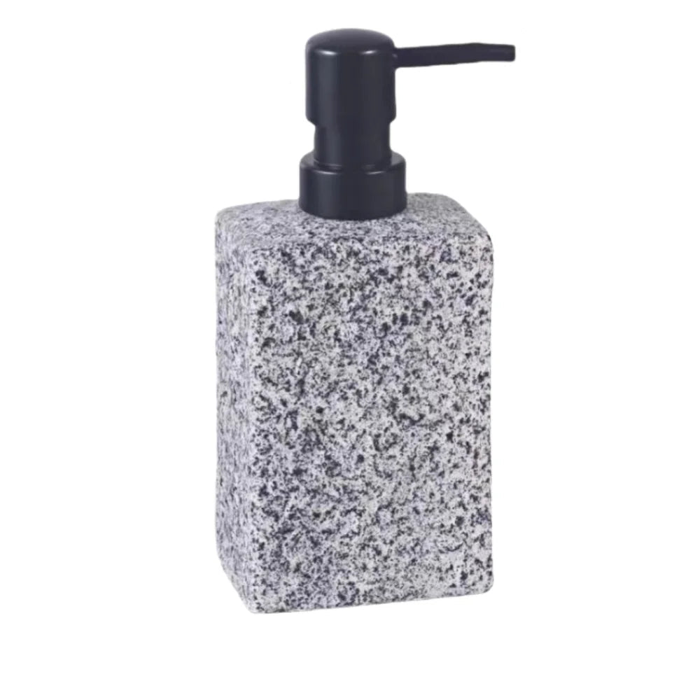 Riverstone Ceramic Soap Dispenser with Stone Texture