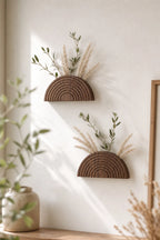 Trellis Wooden Rainbow Wall Planter Vase