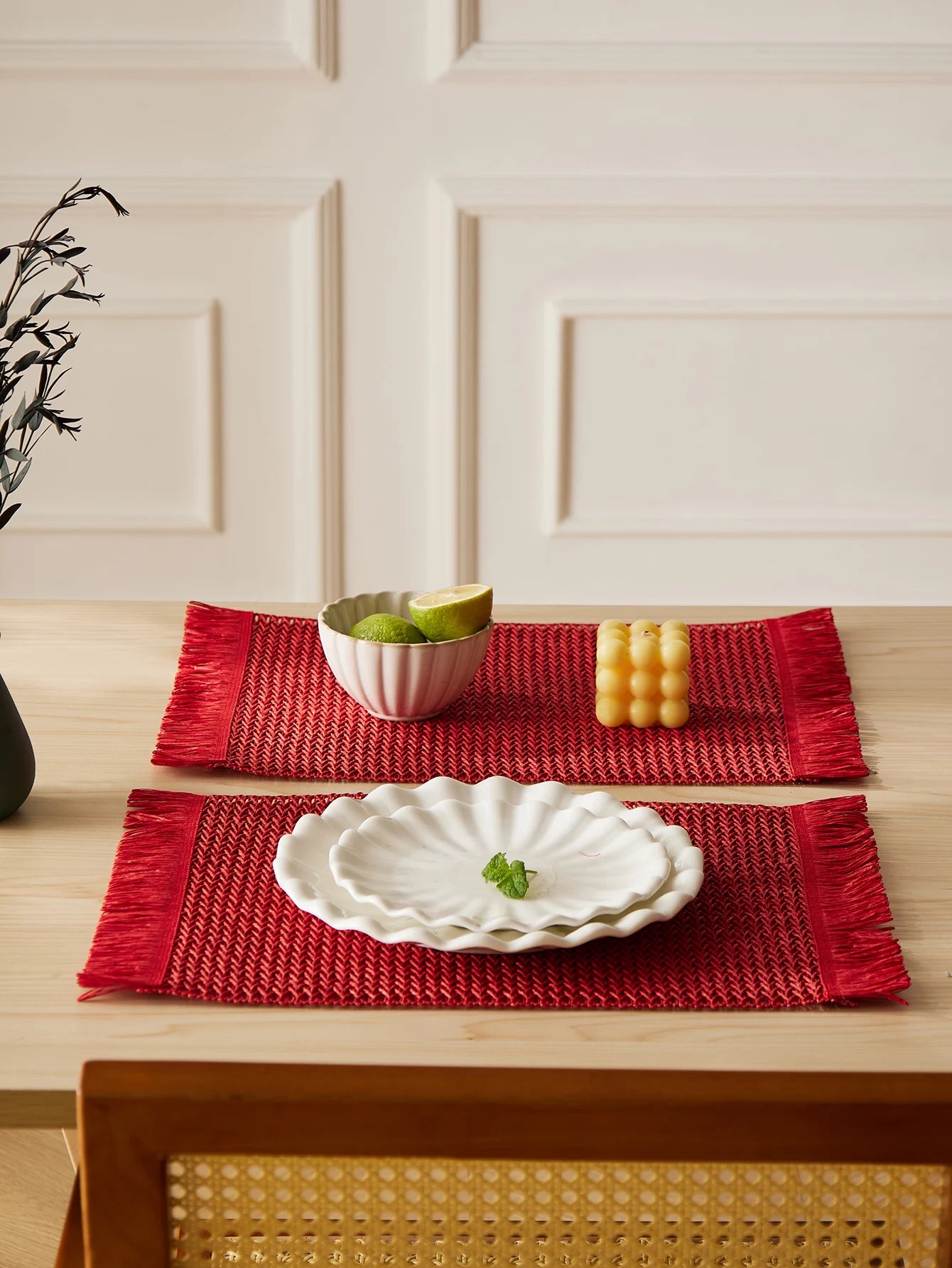 Roslin Woven Fringe Placemats