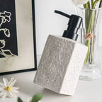 Riverstone Ceramic Soap Dispenser with Stone Texture
